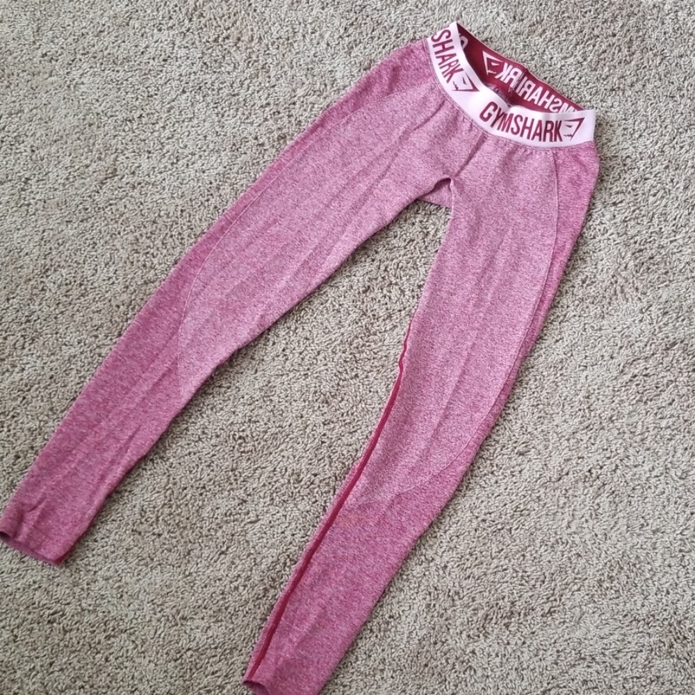 Gymshark Small Beet Marl Pink Flex Leggings